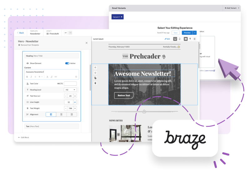 Braze integrations export email