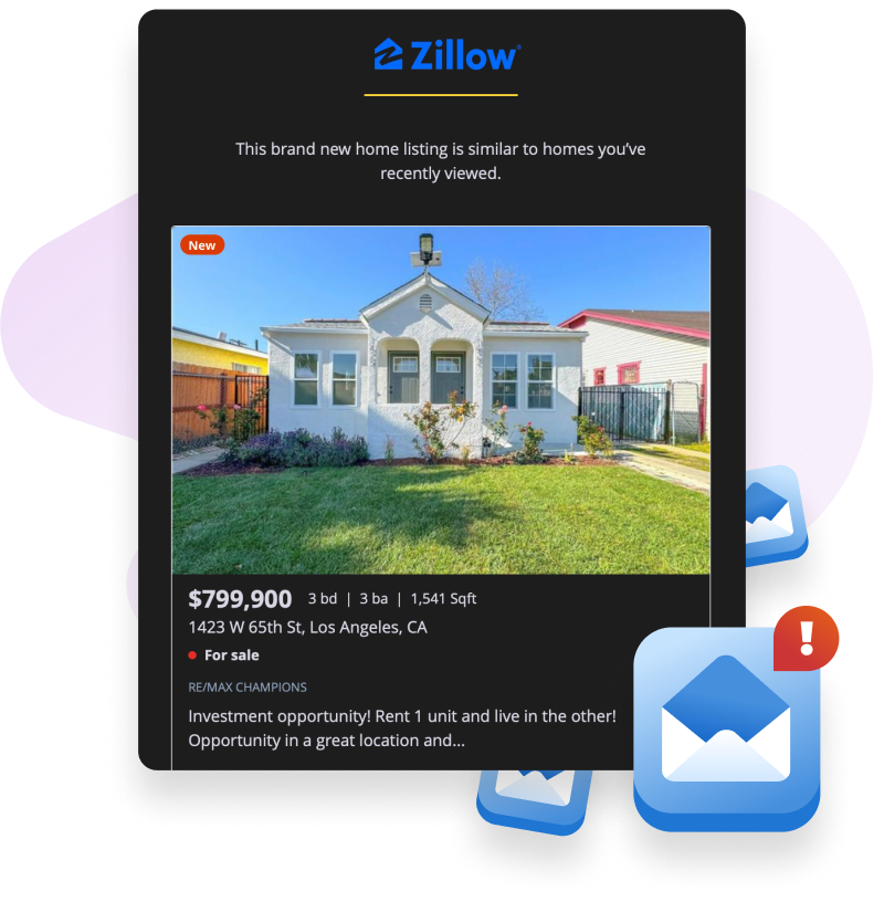 Zillow sample email