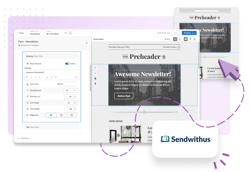 sendwithus integrations export email