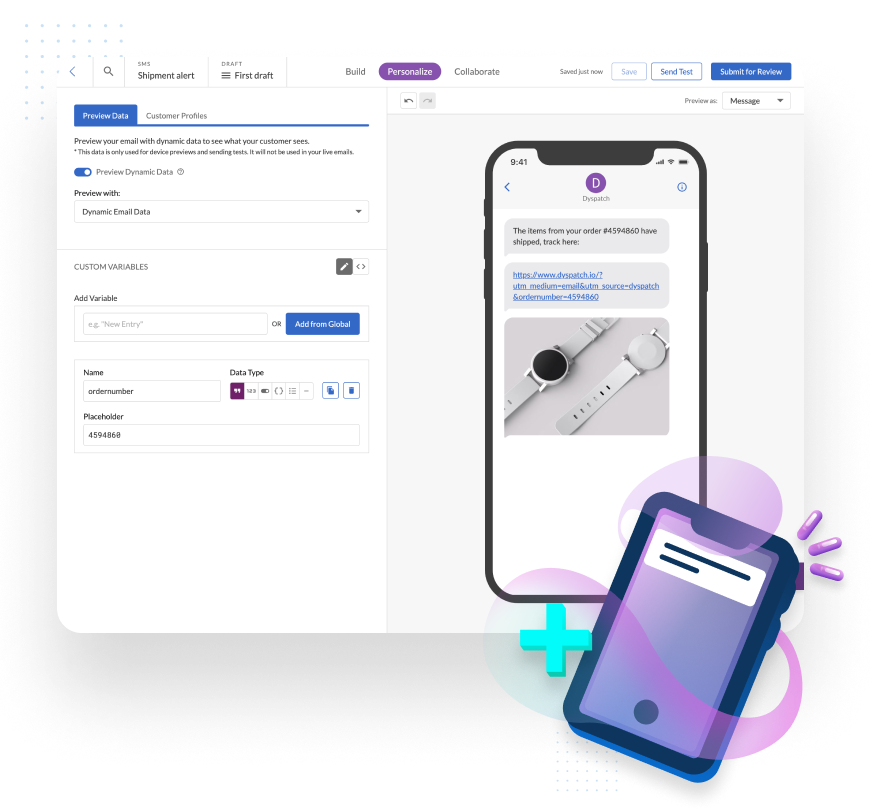 Manage your SMS communications with Dyspatch